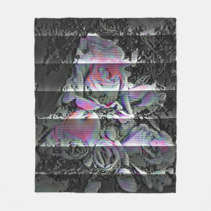 Techno Bouquet Fleece Blanket