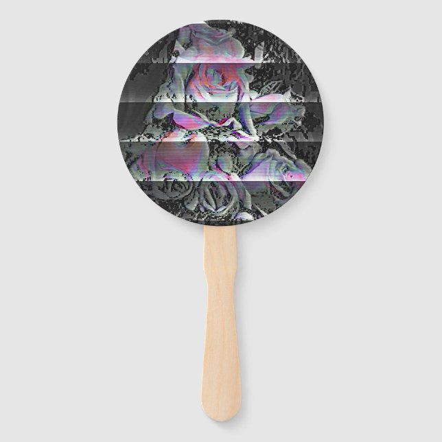 Techno Bouquet  Hand Fan (Front)