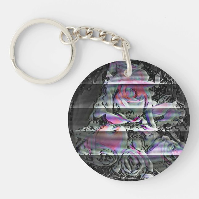 Techno Bouquet  Keychain (Front)