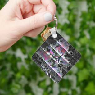 Techno Bouquet  Keychain