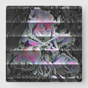 Techno Bouquet Large Clock