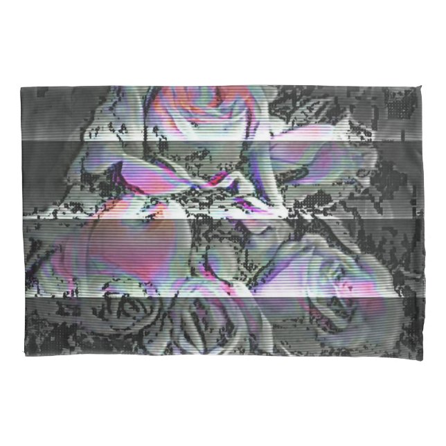 Techno Bouquet  Pillowcase (Front)