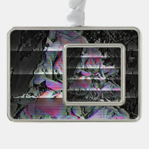 Techno Bouquet  Silver Plated Framed Ornament