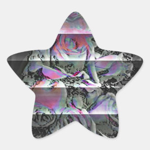 Techno Bouquet Star Sticker