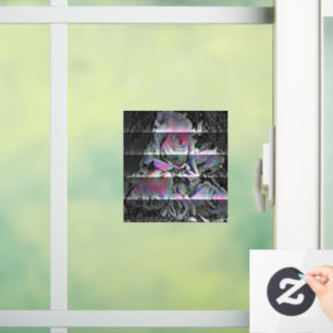 Techno Bouquet Window Cling