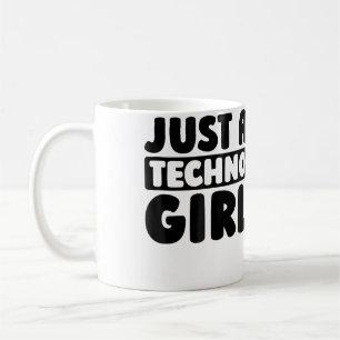 Techno Clubbing Raver Electro Rave Just A Techno G Coffee Mug