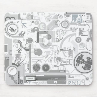 techno computer chip hard drive vector experiment mouse mat