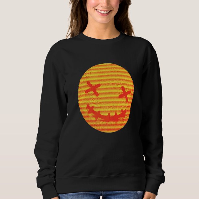 Techno Dead Edm Music Festival Rave Dubstep Sweatshirt (Front)