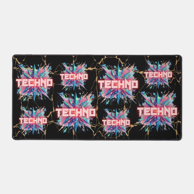 Techno Desk Mat (Front)