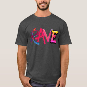 Techno EDM Music Festival Rave Dubstep retro T-Shirt