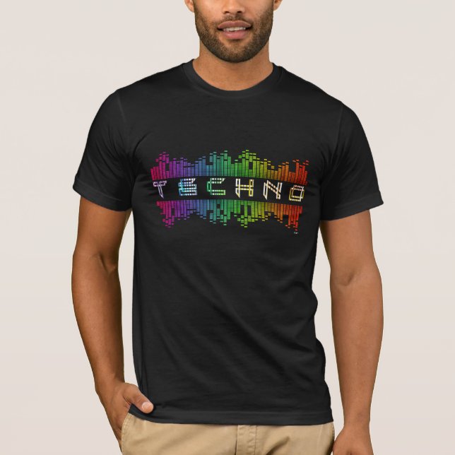 Techno Equalizer EDM Music Festival T-Shirt (Front)