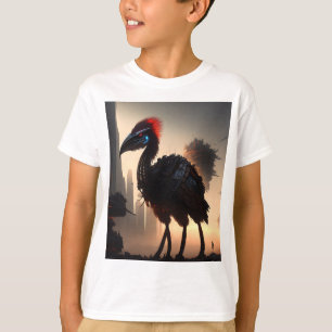 "Techno-Feathers: The Futuristic Emu Robot" T-Shirt