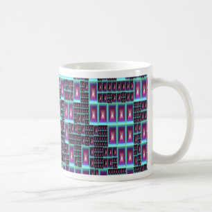 Techno fractal wallpaper coffee mug