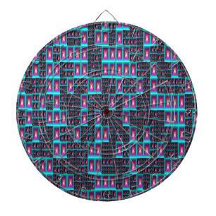 Techno fractal wallpaper dartboard