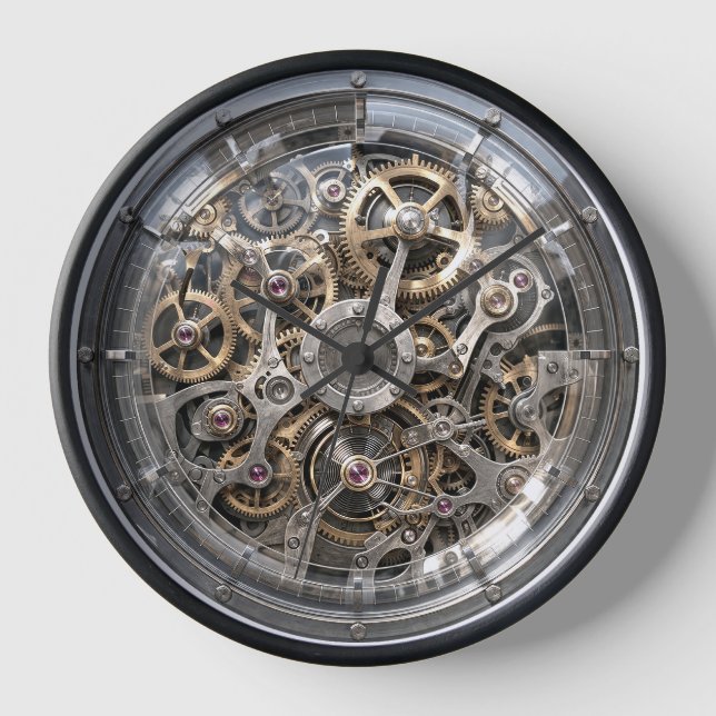 Techno geek quartz clock DIY (Front)