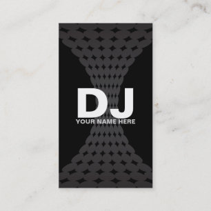 Techno Gradient  DJ Business Cards