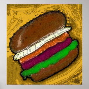 TECHNO HAMBURGER POSTER