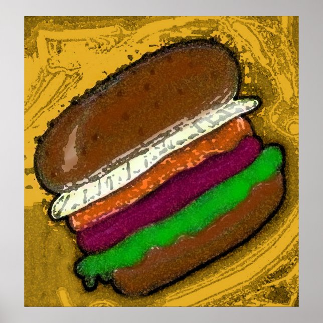 TECHNO HAMBURGER POSTER (Front)