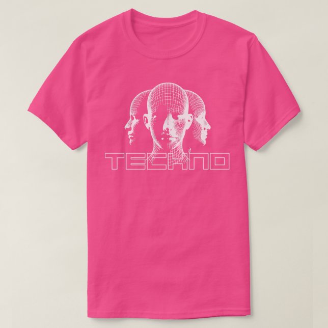 techno heads design T-Shirt (Design Front)