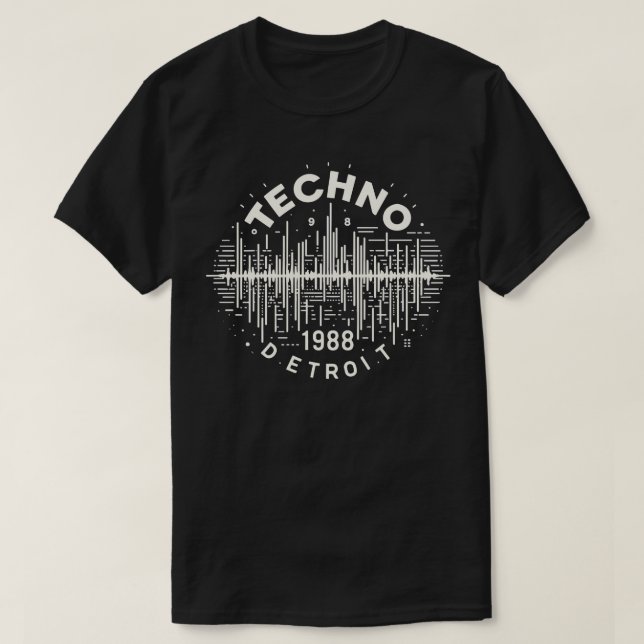 Techno Music 1988 T-Shirt (Design Front)