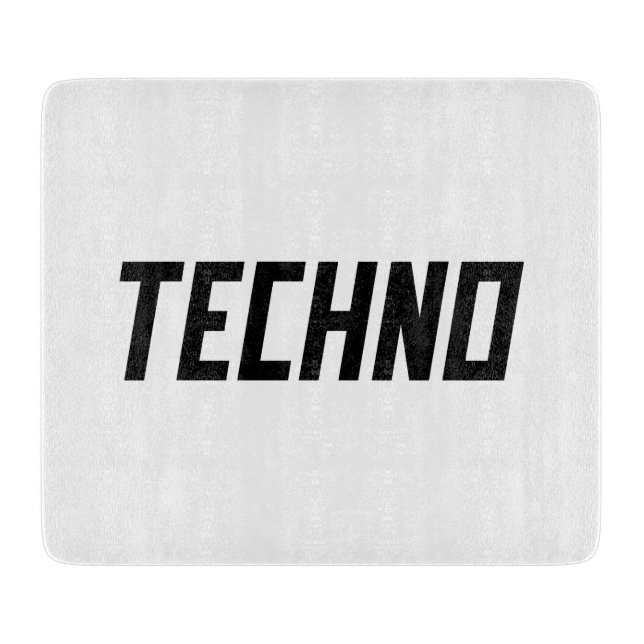 TECHNO Music Cutting Board (Front)