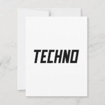 TECHNO Music Holiday Card