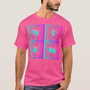 Techno Music Optical Illusion Edm Rave Vaporwave T-Shirt