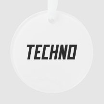 TECHNO Music Ornament