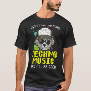 Techno Music  Trance Raver Headbanger Edm House Mu T-Shirt
