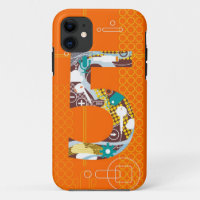 Techno Number 5 iPhone Case