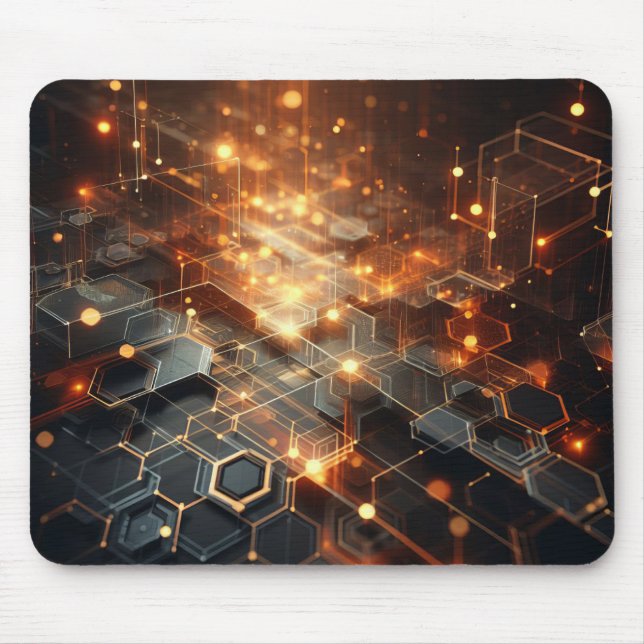 Techno-Organic Vision: Futuristic Designs for Your Mouse Mat (Front)