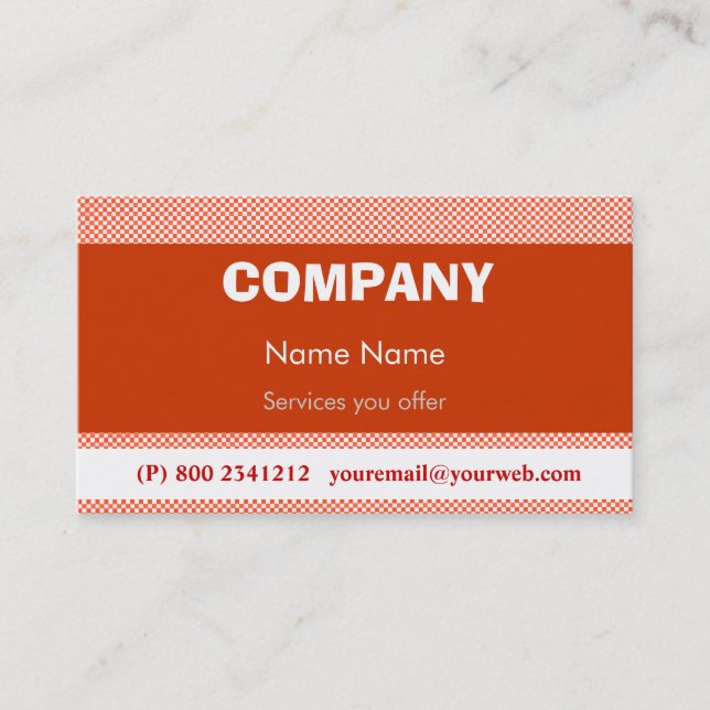 Techno Pop Retro Business Card (Front)