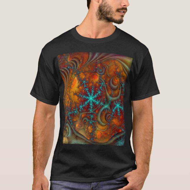 Techno Psychedelic Fractal T-Shirt (Front)