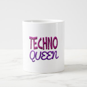 Techno Queen Large Coffee Mug