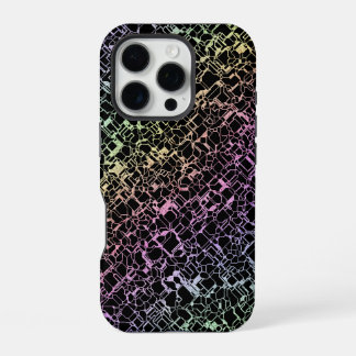 techno rainbo : iPhone 16 pro case