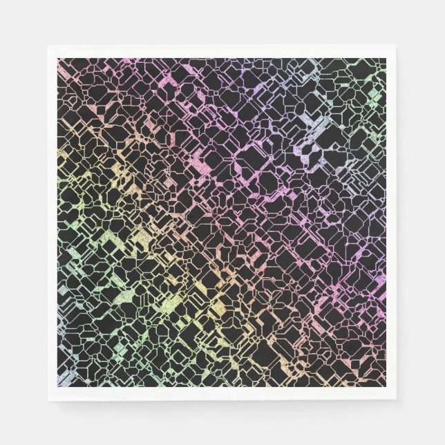 techno rainbo : napkin (Front)