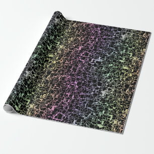techno rainbo : wrapping paper