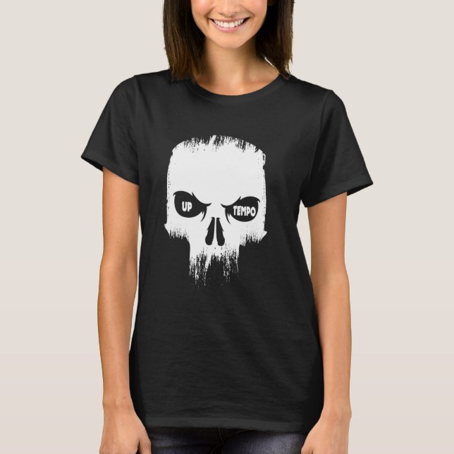 Techno Rave Gabber, Speedcore Merch Hardcore Uptem T-Shirt (Front)