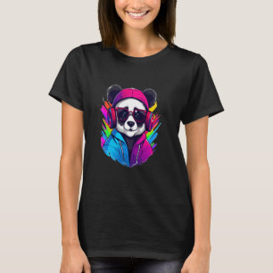 Techno Rave Panda House Music Lover Raver T-Shirt