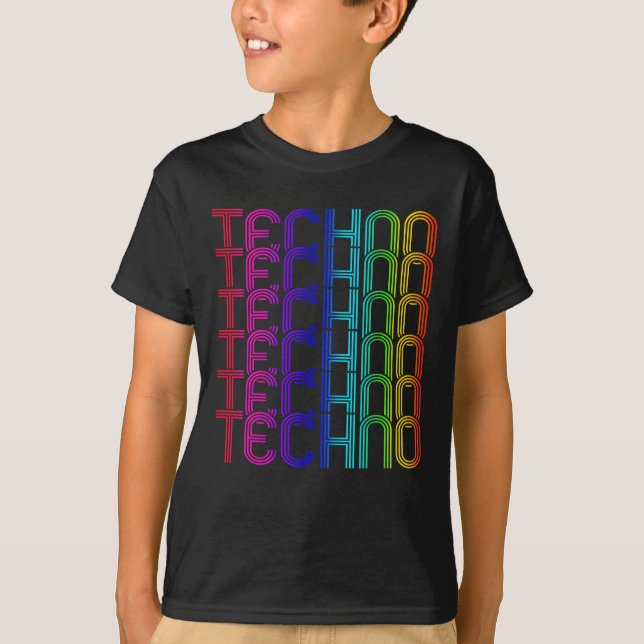 Techno Raver Music DJ Festival Party T-Shirt (Front)