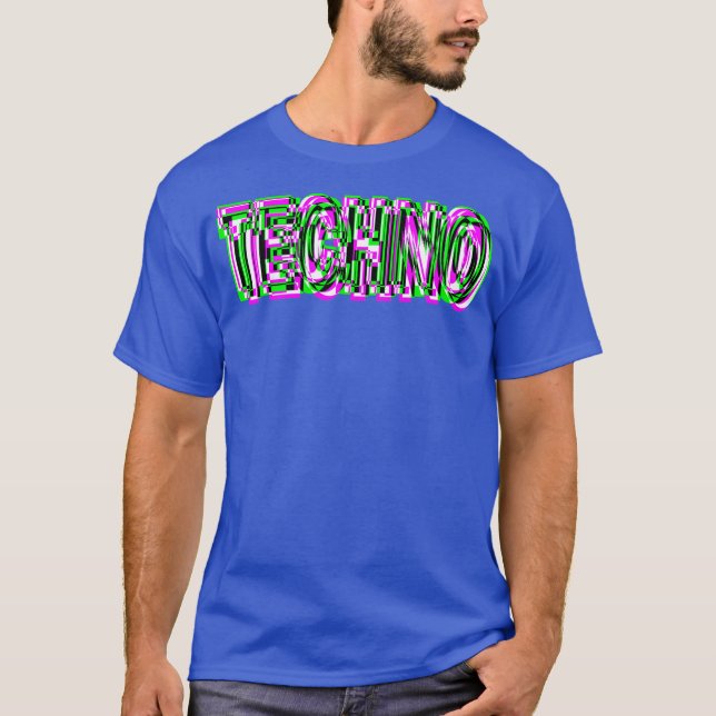 TECHNO Shirt EDM Music Raver (Front)