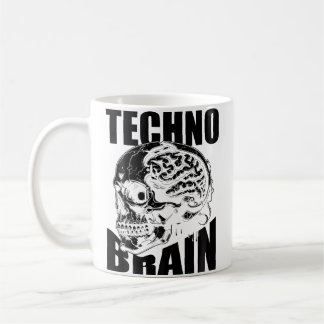 Techno Skull Clubbing Electro Hardtekk Rave Techno Coffee Mug