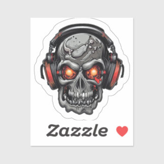 Techno Skull with Headphones