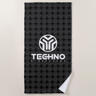 Techno Streetwear - Logo - Beach Towel