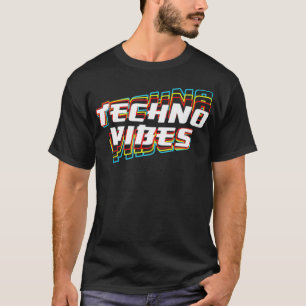 Techno Vibes Raver DJ Party Festival EDM Premium T-Shirt