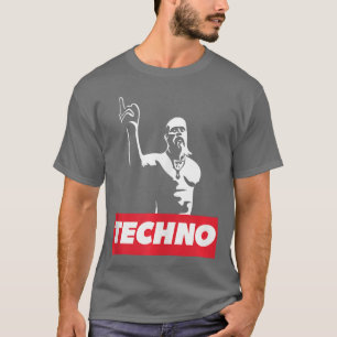 Techno Viking partygoer rave gift hard acid trance T-Shirt