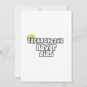 Technoblade Never Dies Invitation