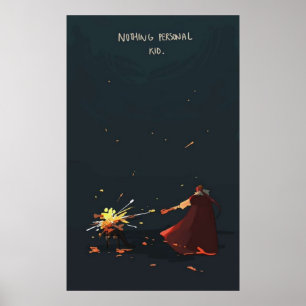 Technoblade Nothing Personal Kid  Poster
