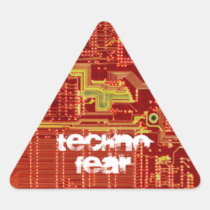 Technofear warning sticker