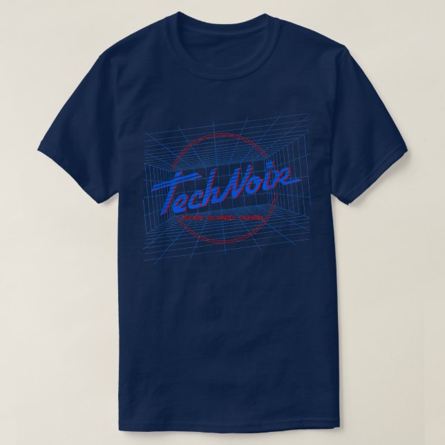 TechNoir retro nightclub  T-Shirt (Design Front)